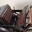 Braille plates attached to the steel and cast iron printing press