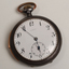 Tarnished fob pocket watch with Braille markings