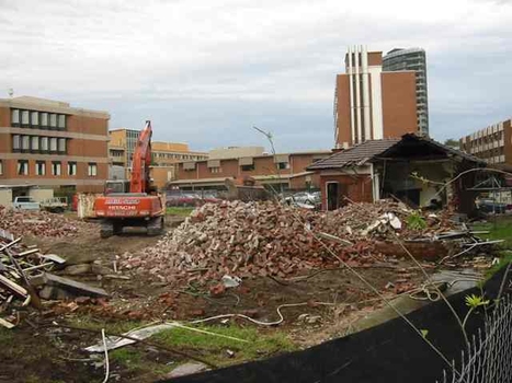 Partially demolished house at Raleigh Street, Prahran