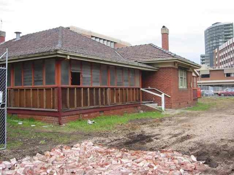 Partially demolished house at Raleigh Street, Prahran