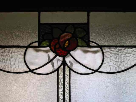 Stained glass window at Raleigh Street