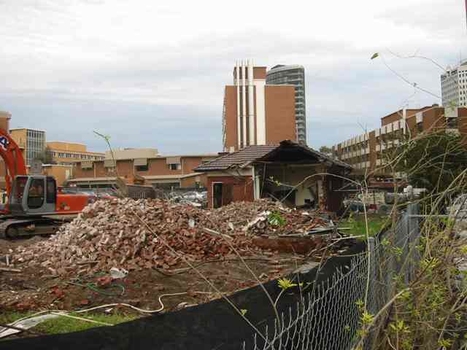 Partially demolished house at Raleigh Street, Prahran