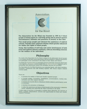 Cream A3 sheet with black writing and AFB logo