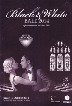 Black and white photograph of female and man about to kiss on dancefloor