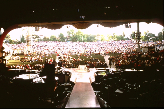 Crowds at Sidney Myer Music Bowl