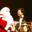 Ray Martin and Santa on stage