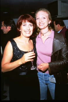 Debra Byrne and friend backstage