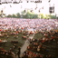 Crowds building at Sidney Myer Music Bowl