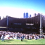 Crowds building at Sidney Myer Music Bowl