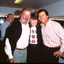 Geoff Harvey, unknown woman and Ray Martin backstage