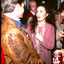 Marina Prior chats to someone backstage
