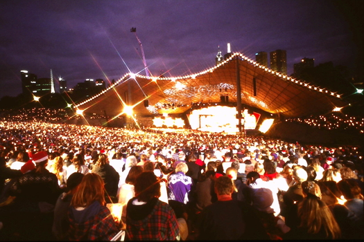 Crowds at Sidney Myer Music Bowl