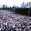 Crowds at Sidney Myer Music Bowl
