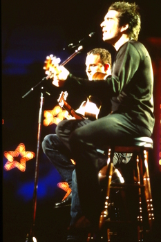 Jack Jones on stage at Carols
