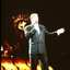 Singer on stage performing at Carols