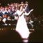 Suzanne Steele on stage at Carols by Candlelight in 1985
