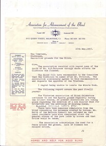 Typed letter on AAFB letterhead