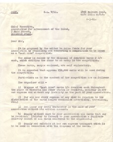 Typed letter on white paper