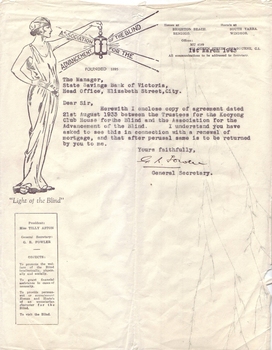 Typed letter on AAFB letterhead
