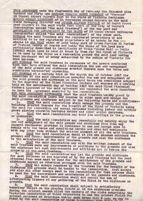 Typed legal agreement between Association and Paterson, Lightfoot and Yeatman (as directors)