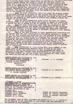 Typed legal agreement between Association and Paterson, Lightfoot and Yeatman (as directors)