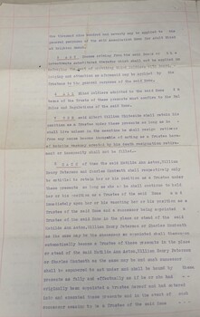 Typed and signed agreement for Jean Bickford bequest