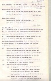 Typed legal agreement with spaces for signatures