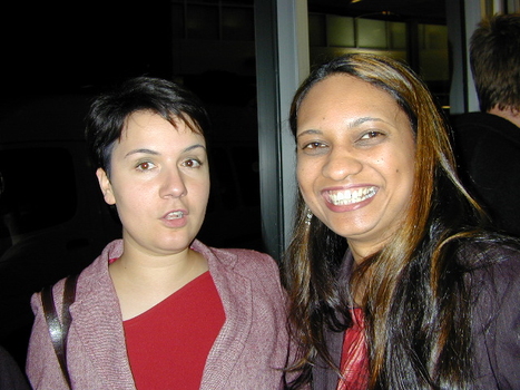 Liana Fonti and Joelle Rault look towards camera