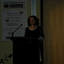 Either the winning author, or the author’s representative, accepting the award