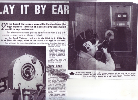 Newspaper article about RVIB Rifle Club