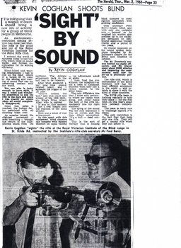 Newspaper article about RVIB Rifle Club