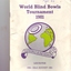 Front page of World Blind Bowls tournament program