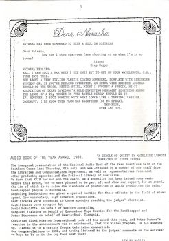 Black writing on white page with illustrations