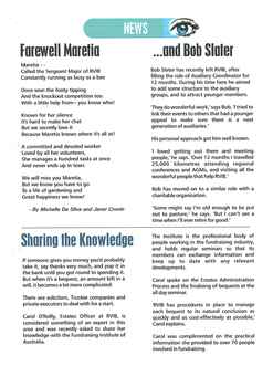 White paper with coloured writing and illustrations