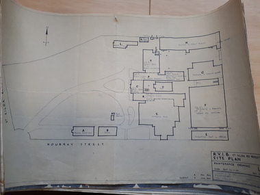 Outline of buildings on St Kilda Road property including function