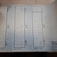 Layout plan of second factory building with walls and stairs