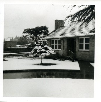 Kelaston turned into a snowy landscape