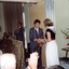 Lilian Dethridge receiving a gift at podium