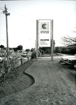 AFB sign outside Kelaston, facing Howitt Street.