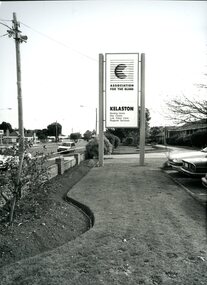 AFB sign outside Kelaston, facing Howitt Street.