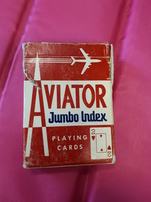 Red and white packet with large red and blue writing