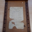 Wooden Braille board with Rules of Membership for VABW attached to board