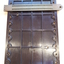 Brown plastic rectangular hand frame with metal guide