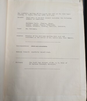 Minutes of the Quarterly AAB committee meeting