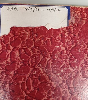 Front cover of Minutes of AAB Quarterly committee meeting
