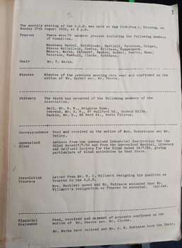 AAB Monthly committee meeting minutes