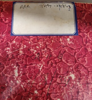 Front cover of the Minutes of the AAB Committee meeting