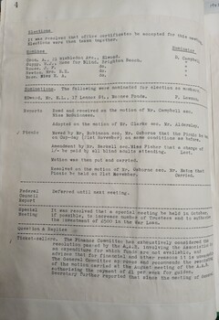Minutes of the AAB monthly committee meeting