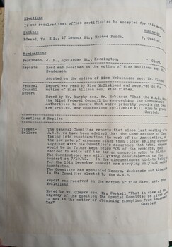 Minutes of the AAB monthly committee meeting