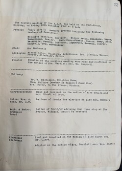 Minutes of the AAB monthly committee meeting